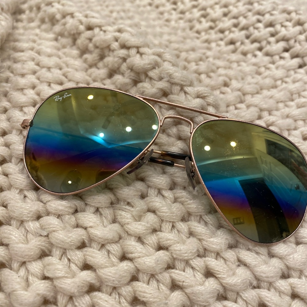 Aviator Ray-Ban Rainbow Multicolor Rayban Gold